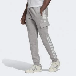 Ανδρικά Adidas Originals Adicolor 3-Stripes Cargo Slim Ανδρικό Παντελόνι Φόρμας MGREYH