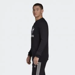 Ανδρικά Adidas Originals Trefoil Ανδρική Μπλούζα Φούτερ Black 11 Ανδρικά Adidas Originals Trefoil Ανδρική Μπλούζα Φούτερ Black -Μπουφάν Εκπτώσεις adidas originals trefoil crew 2