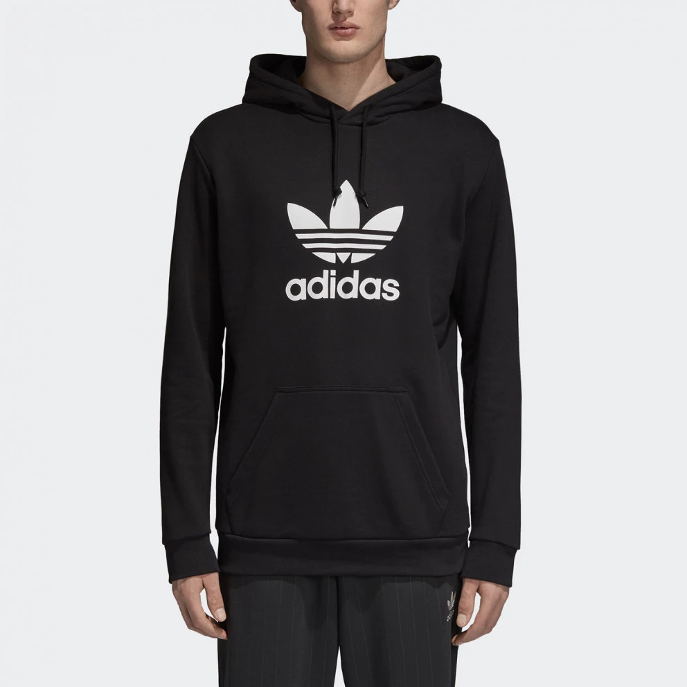 Ανδρικά Adidas Originals Trefoil Ανδρική Μπλούζα με Κουκούλα Black 3 Ανδρικά Adidas Originals Trefoil Ανδρική Μπλούζα με Κουκούλα Black