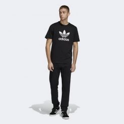 Ανδρικά Adidas Originals Trefoil Essentials Ανδρική Φόρμα Black -Μπουφάν Εκπτώσεις adidas originals trefoil pant 4