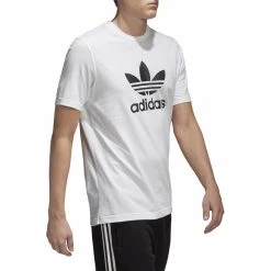 Ανδρικά Adidas Originals Trefoil Ανδρικό T-Shirt WHITE -Μπουφάν Εκπτώσεις adidas originals trefoil t shirt 10