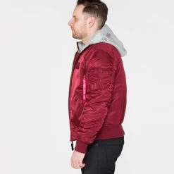 Ανδρικά Alpha Industries Ma-1 D-Tec Ανδρικό Μπουφάν BURGUNDY -Μπουφάν Εκπτώσεις alpha industries ma 1 d tec 11