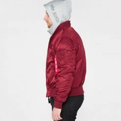 Ανδρικά Alpha Industries Ma-1 D-Tec Ανδρικό Μπουφάν BURGUNDY -Μπουφάν Εκπτώσεις alpha industries ma 1 d tec 12