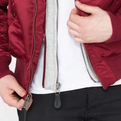 Ανδρικά Alpha Industries Ma-1 D-Tec Ανδρικό Μπουφάν BURGUNDY -Μπουφάν Εκπτώσεις alpha industries ma 1 d tec 16