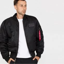 Ανδρικά Alpha Industries MA-1 D-Tec Ανδρικό Μπουφάν BLACK/BLACK -Μπουφάν Εκπτώσεις alpha industries ma 1 d tec 23