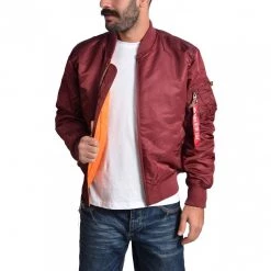 Ανδρικά Alpha Industries Ma-1 Vf 59 - Ανδρικό Μπουφάν BURGUNDY -Μπουφάν Εκπτώσεις alpha industries ma 1 vf 59 10