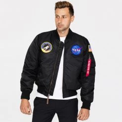 Ανδρικά ALPHA INDUSTRIES MA-1 Nasa Ανδρικό Μπουφάν BLACK