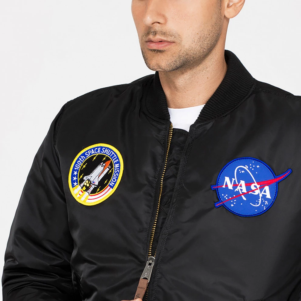 Ανδρικά ALPHA INDUSTRIES MA-1 Nasa Ανδρικό Μπουφάν BLACK 6 Ανδρικά ALPHA INDUSTRIES MA-1 Nasa Ανδρικό Μπουφάν BLACK - Image 4
