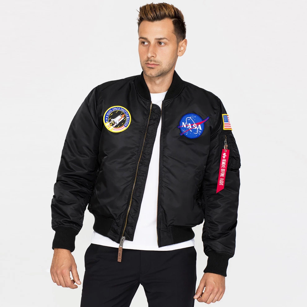 Ανδρικά ALPHA INDUSTRIES MA-1 Nasa Ανδρικό Μπουφάν BLACK 3 Ανδρικά ALPHA INDUSTRIES MA-1 Nasa Ανδρικό Μπουφάν BLACK