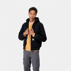 Ανδρικά Carhartt WIP Active Ανδρικό Μπουφάν BLACK -Μπουφάν Εκπτώσεις carhartt active jacket 2