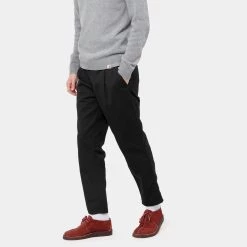 Ανδρικά Carhartt WIP Abbott Ανδρικό Chino Παντελόνι Black -Μπουφάν Εκπτώσεις carhartt wip abbott pant 6