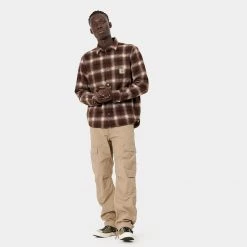 Ανδρικά Carhartt WIP Aviation Ανδρικό Παντελόνι LEATHER -Μπουφάν Εκπτώσεις carhartt wip aviation pant rinsed 3