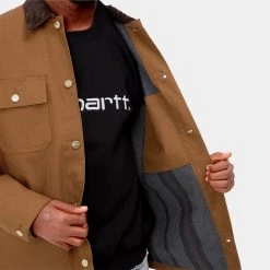 Ανδρικά Carhartt WIP Michigan Ανδρικό Μπουφάν Hamilton Brown -Μπουφάν Εκπτώσεις carhartt wip michigan coat 3