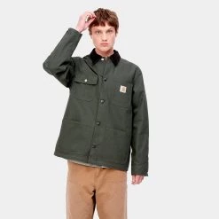 Ανδρικά Carhartt WIP Michigan Ανδρικό Μπουφάν Boxwood / Black -Μπουφάν Εκπτώσεις carhartt wip michigan coat 7