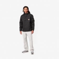 Ανδρικά Carhartt WIP Nimbus Pullover Ανδρικό Μπουφάν Deep Freeze Print, Black / Reflective Black -Μπουφάν Εκπτώσεις carhartt wip nimbus pullover 2