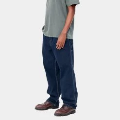 Ανδρικά Carhartt WIP Single Knee Ανδρικό Cargo Pants Blue -Μπουφάν Εκπτώσεις carhartt wip single knee pant 2