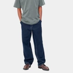 Ανδρικά Carhartt WIP Single Knee Ανδρικό Cargo Pants Blue