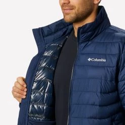 Ανδρικά Columbia Powder Lite™ Ανδρικό Μπουφάν Collegiate Navy -Μπουφάν Εκπτώσεις columbia powder lite jacket 3