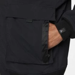 Ανδρικά Jordan Zion Flight Ανδρικό Μπουφάν BLACK/DK SMOKE GREY -Μπουφάν Εκπτώσεις jordan m j zion flt jkt 3