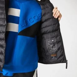 Ανδρικά Lacoste Ανδρικό Μπουφάν NOIR -Μπουφάν Εκπτώσεις lacoste mpoufan 2