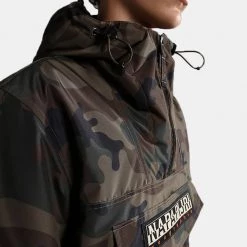 Ανδρικά Napapijri Rainforest Ανδρικό Μπουφάν CAMO GREEN FBN -Μπουφάν Εκπτώσεις napapijri rainforest pkt prt 2 camo green f 3