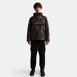 Ανδρικά Napapijri Rainforest Ανδρικό Μπουφάν CAMO GREEN FBN -Μπουφάν Εκπτώσεις napapijri rainforest pkt prt 2 camo green f 4