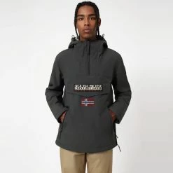 Ανδρικά Napapijri Rainforest Ανδρικό Μπουφάν DARK GREY SOLID