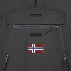 Ανδρικά Napapijri Rainforest Ανδρικό Μπουφάν DARK GREY SOLID -Μπουφάν Εκπτώσεις napapijri rainforest pocket 1 4