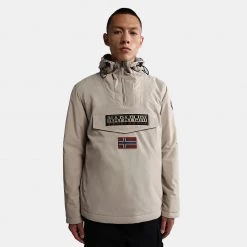 Ανδρικά Napapijri Rainforest Winter 3 Anorak Ανδρικό Μπουφάν BEIGE STONE