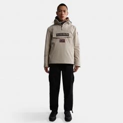 Ανδρικά Napapijri Rainforest Winter 3 Anorak Ανδρικό Μπουφάν BEIGE STONE -Μπουφάν Εκπτώσεις napapijri rainforest winter 3 beige stone 3