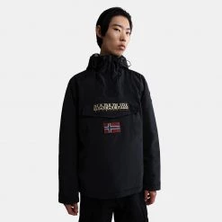 Ανδρικά Napapijri Rainforest Winter 3 Anorak Ανδρικό Μπουφάν BLACK 041