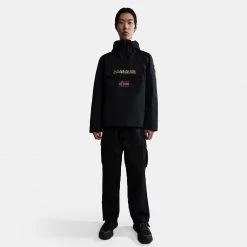 Ανδρικά Napapijri Rainforest Winter 3 Anorak Ανδρικό Μπουφάν BLACK 041 -Μπουφάν Εκπτώσεις napapijri rainforest winter 3 black 041 4