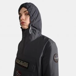 Ανδρικά Napapijri Rainforest Winter 3 Anorak Ανδρικό Μπουφάν DARK GREY SOLID -Μπουφάν Εκπτώσεις napapijri rainforest winter 3 dark grey sol 2