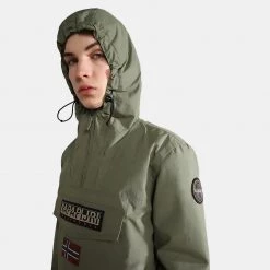 Ανδρικά Napapijri Rainforest Winter 3 Anorak Ανδρικό Μπουφάν GREEN LICHEN -Μπουφάν Εκπτώσεις napapijri rainforest winter 3 green lichen 2