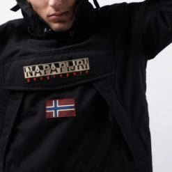 Ανδρικά Napapijri Men's Skidoo Hooded Anorak - Ανδρικό Μπουφάν BLACK 15 Ανδρικά Napapijri Men's Skidoo Hooded Anorak - Ανδρικό Μπουφάν BLACK -Μπουφάν Εκπτώσεις napapijri skidoo 3 4