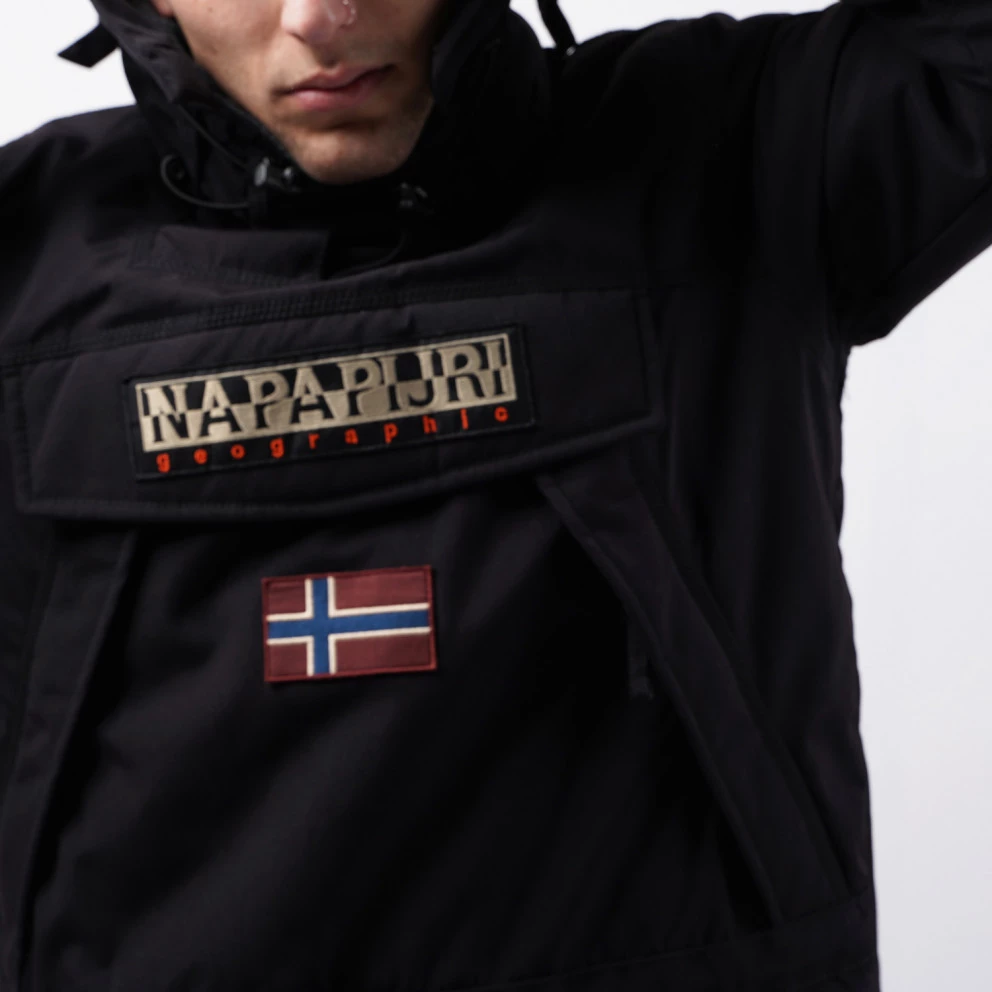 Ανδρικά Napapijri Men's Skidoo Hooded Anorak - Ανδρικό Μπουφάν BLACK 7 Ανδρικά Napapijri Men's Skidoo Hooded Anorak - Ανδρικό Μπουφάν BLACK - Image 5