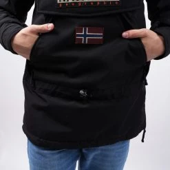 Ανδρικά Napapijri Men's Skidoo Hooded Anorak - Ανδρικό Μπουφάν BLACK 16 Ανδρικά Napapijri Men's Skidoo Hooded Anorak - Ανδρικό Μπουφάν BLACK -Μπουφάν Εκπτώσεις napapijri skidoo 3 5