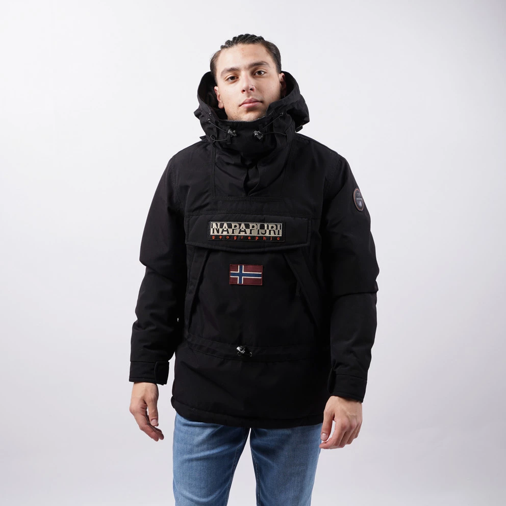 Ανδρικά Napapijri Men's Skidoo Hooded Anorak - Ανδρικό Μπουφάν BLACK 3 Ανδρικά Napapijri Men's Skidoo Hooded Anorak - Ανδρικό Μπουφάν BLACK
