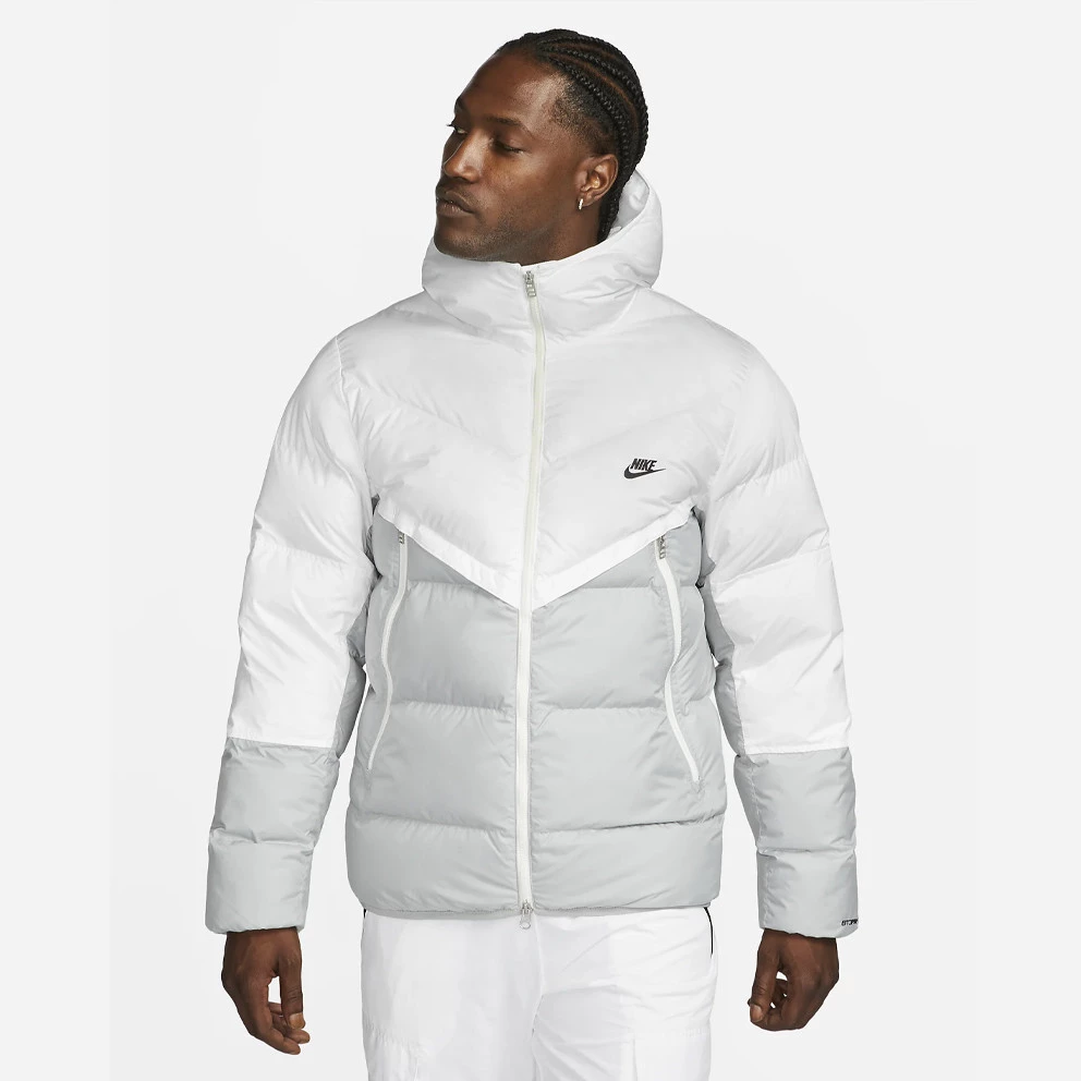 Ανδρικά Nike Sportswear Storm-FIT Windrunner Ανδρικό Μπουφάν WHITE/LT SMOKE GREY/BLACK 3 Ανδρικά Nike Sportswear Storm-FIT Windrunner Ανδρικό Μπουφάν WHITE/LT SMOKE GREY/BLACK