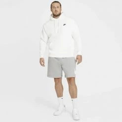 Ανδρικά Nike Sportswear Club Ανδρική Μπλούζα με Κουκούλα White/White/Black 15 Ανδρικά Nike Sportswear Club Ανδρική Μπλούζα με Κουκούλα White/White/Black -Μπουφάν Εκπτώσεις nike m nsw club hoodie po bb 13