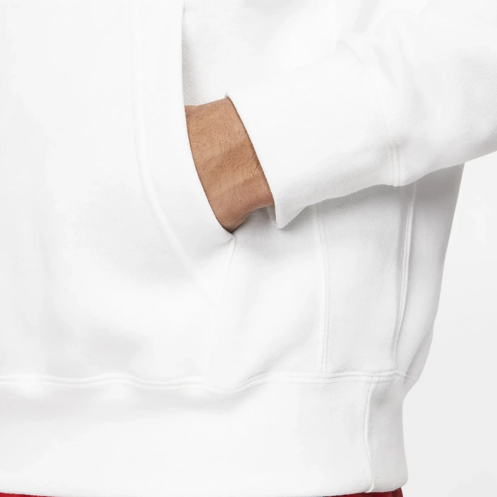 Ανδρικά Nike Sportswear Club Ανδρική Μπλούζα με Κουκούλα White/White/Black 10 Ανδρικά Nike Sportswear Club Ανδρική Μπλούζα με Κουκούλα White/White/Black - Image 8