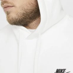 Ανδρικά Nike Sportswear Club Ανδρική Μπλούζα με Κουκούλα White/White/Black 22 Ανδρικά Nike Sportswear Club Ανδρική Μπλούζα με Κουκούλα White/White/Black -Μπουφάν Εκπτώσεις nike m nsw club hoodie po bb 20