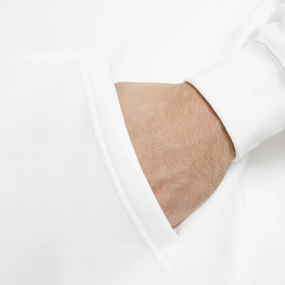 Ανδρικά Nike Sportswear Club Ανδρική Μπλούζα με Κουκούλα White/White/Black 13 Ανδρικά Nike Sportswear Club Ανδρική Μπλούζα με Κουκούλα White/White/Black - Image 11