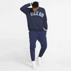 Ανδρικά Nike Sportswear Club Ανδρική Φόρμα MIDNIGHT NAVY/MIDNIGHT NAVY/WHITE -Μπουφάν Εκπτώσεις nike m nsw club jggr bb 6