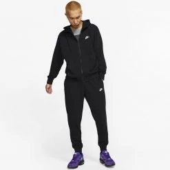 Ανδρικά Nike Sportswear Club Joggers Ανδρική Φόρμα BLACK/BLACK/WHITE 13 Ανδρικά Nike Sportswear Club Joggers Ανδρική Φόρμα BLACK/BLACK/WHITE -Μπουφάν Εκπτώσεις nike m nsw club jggr ft 12