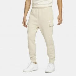 Ανδρικά Nike Sportswear Club Fleece Ανδρικό Παντελόνι Φόρμας RATTAN/RATTAN/WHITE
