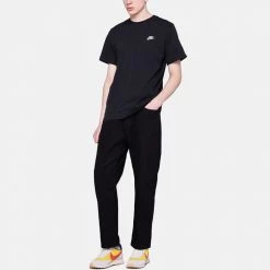 Ανδρικά Nike Sportswear Club Ανδρικό T-Shirt BLACK/WHITE -Μπουφάν Εκπτώσεις nike m nsw club tee 6