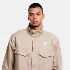 Ανδρικά Nike Sportswear M65 Woven Ανδρικό Τζάκετ KHAKI/WHITE -Μπουφάν Εκπτώσεις nike m nsw spe wvn ul m65 jkt 2
