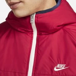Ανδρικά Nike Sportswear Therma- FIT Legacy Ανδρικό Μπουφάν GYM RED/MIDNIGHT NAVY/SAIL -Μπουφάν Εκπτώσεις nike m nsw tf rpl legacy rev hd jkt 6