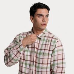 Ανδρικά Obey Dom Shirt Jacket PINK CLAY MULTI 8 Ανδρικά Obey Dom Shirt Jacket PINK CLAY MULTI -Μπουφάν Εκπτώσεις obey dom shirt jacket 2